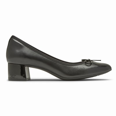 Salto Alto Rockport Total Motion Sydney Bow Pump Mulher Pretas PT-14290